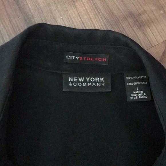 Black long sleeve stretch blouse - Picture 2 of 6